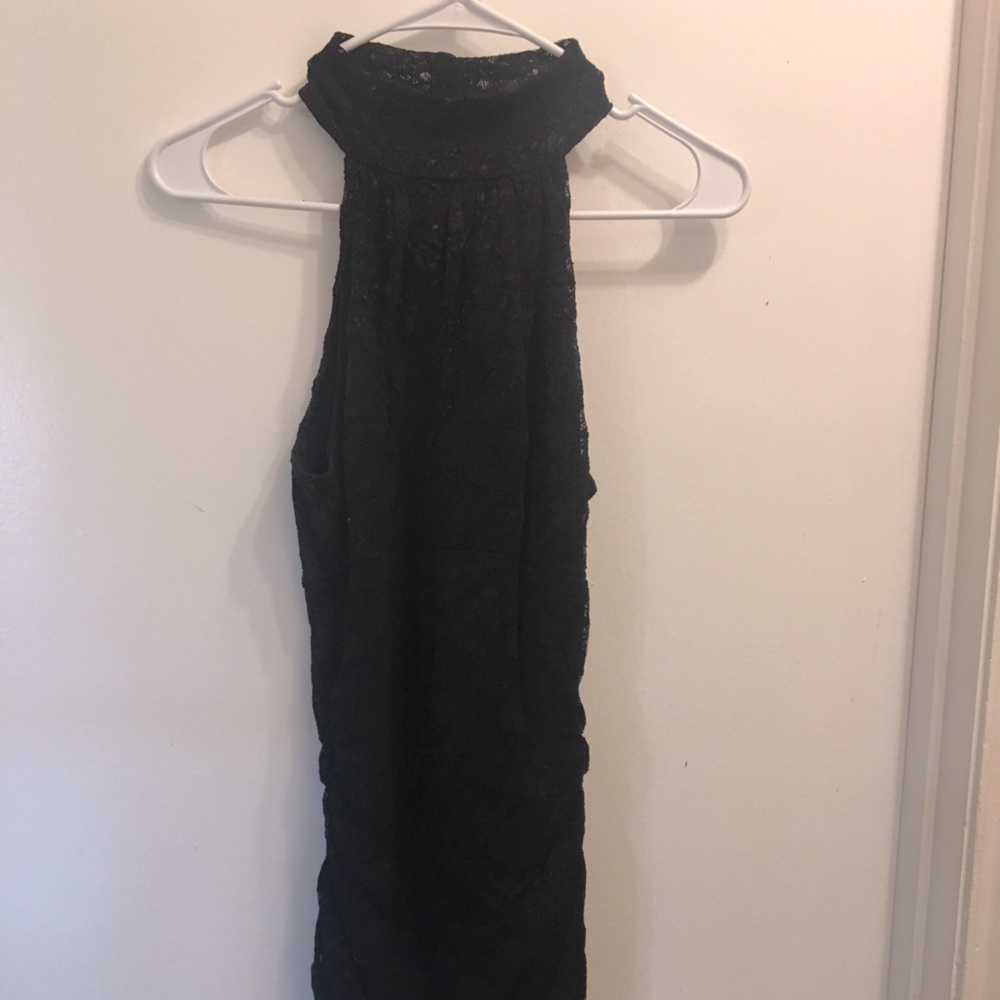 Black lace dress